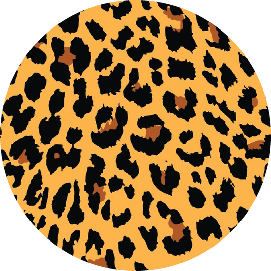 #14 Cheetah Christmas Ornament Backing Sticker