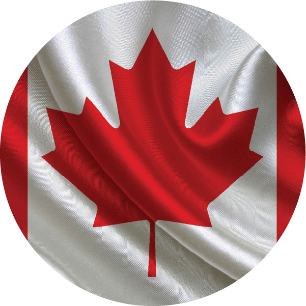 #17 Canadian Flag Waving Christmas Ornament Backing Sticker