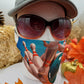 Space Bowling Ball Face Mask, Reusable, Washable, 2 Layer Pocket with Carbon Filter and Ear Clips