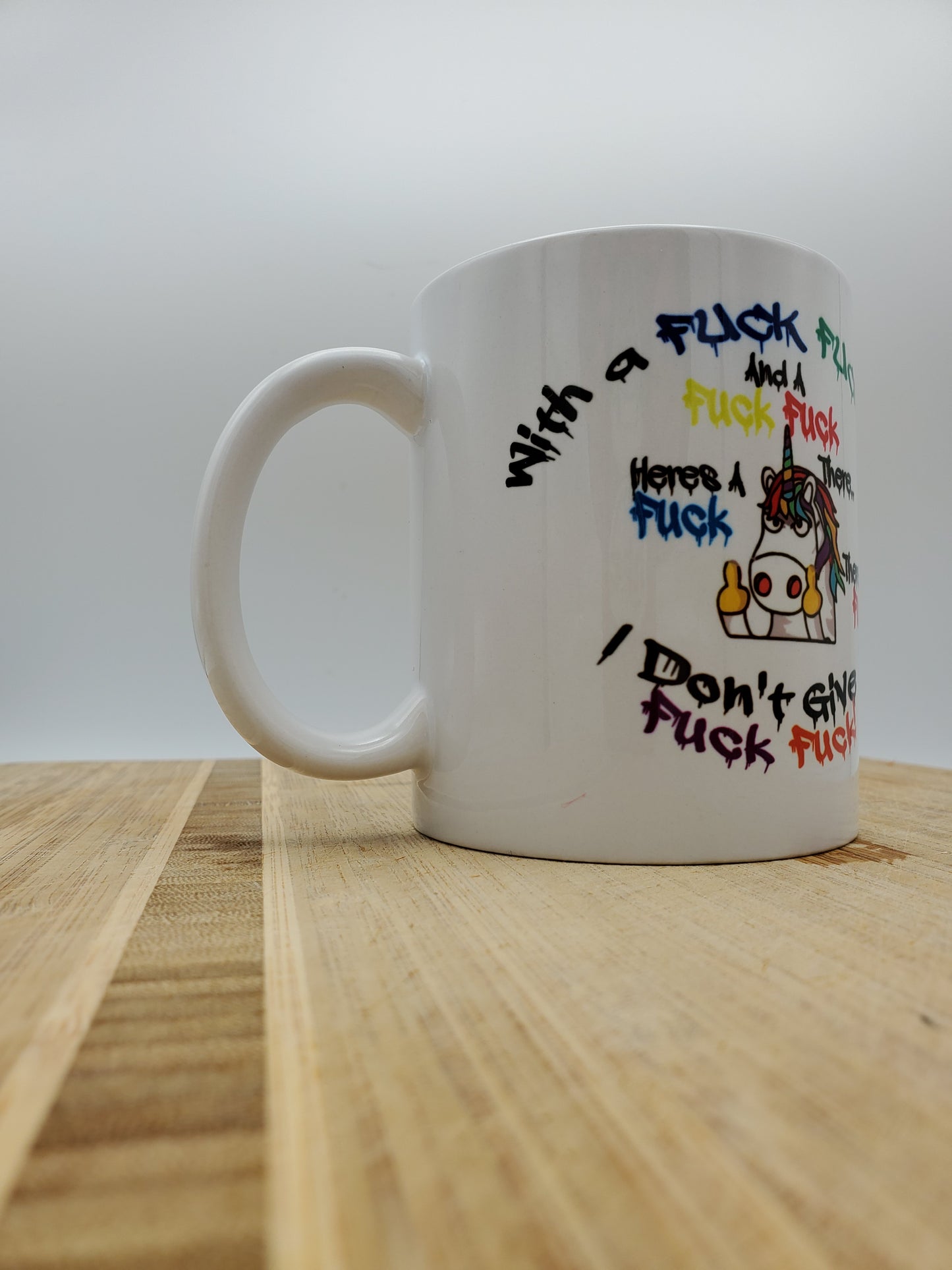 Adult Only!!! F*ck You Unicorn Coffee Mug, Can Be Personalized with Name