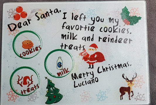 Personalized Santa Cookie Plate