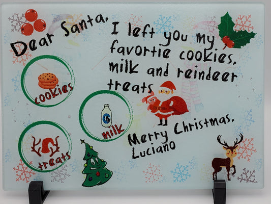 Personalized Santa Cookie Plate