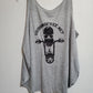 Skull Rose Glitter Ladies Tank, #ridingfree, Biker Ladies Tank Top