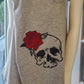 Skull Rose Glitter Ladies Tank, #ridingfree, Biker Ladies Tank Top