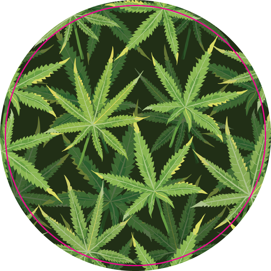 #40 Weeds Christmas Ornament Backing Sticker