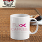 F*ck Cancer Pink Ribbon Coffee Mug - Home of Buy 3, Get 1 Free. Long Lasting Custom Designed Coffee Mugs for Business and Pleasure. Perfect for Christmas, Housewarming, Wedding Party gifts