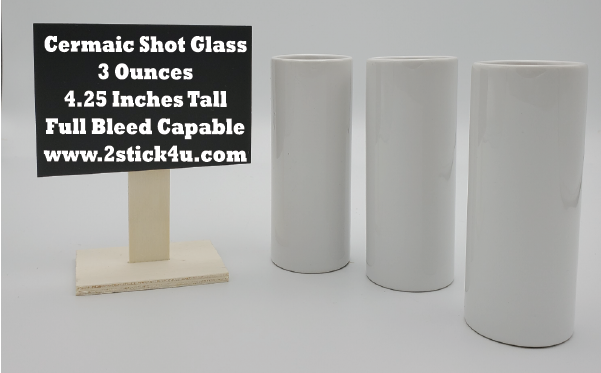 3 Ounce Ceramic Shot Glass