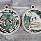 #60 Pitcher Christmas Ornament Backing Sticker - Supply for Making Custom Ornaments