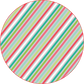 #8 Multi Stripe Christmas Ornament Backing Sticker - Supply for Making Custom Ornaments