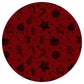#HC6 Red Snow Christmas Ornament Backing Sticker