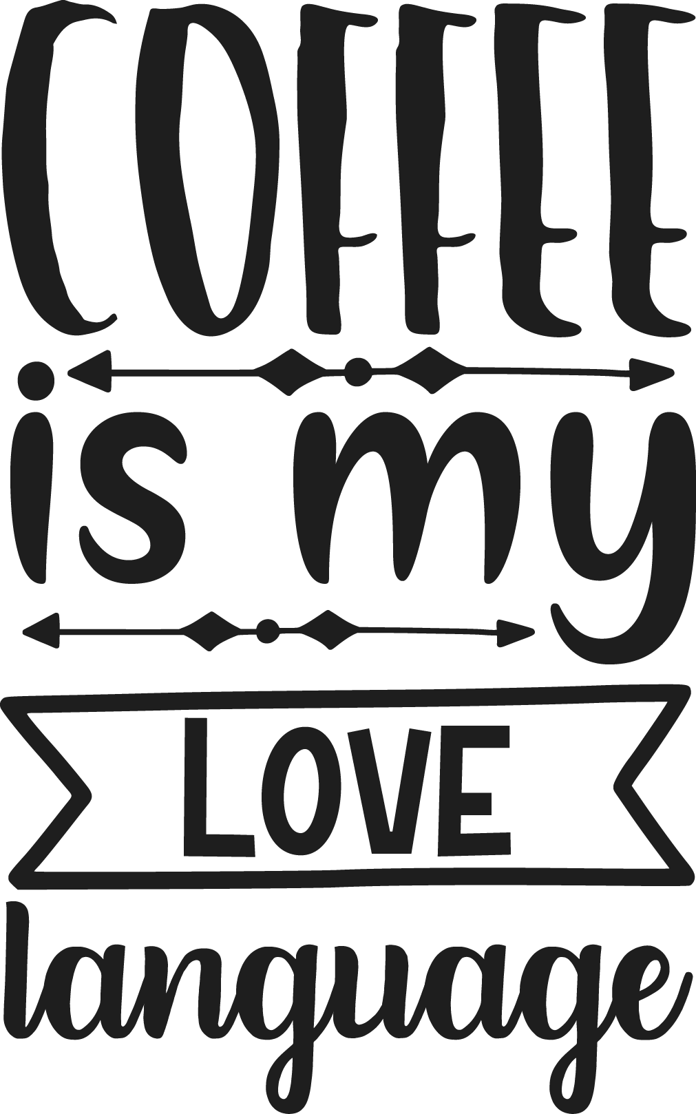Coffee Is My Love Language Coffee Mug - Home of Buy 3, Get 1 Free. Long Lasting Custom Designed Coffee Mugs for Business and Pleasure. Perfect for Christmas, Housewarming, Wedding Party gifts