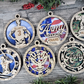 #HC6B Stadium Lights with Boarder Christmas Ornament Backing Sticker