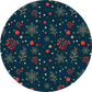 #HC9 Night Sky Snowflake Christmas Ornament Backing Sticker