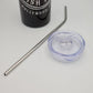 Personalized Mickey Byrne's 20 Ounce Stainless Steel Logo Tumbler with Lid and Metal Straw