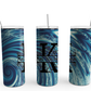Swirl Design #5 Monogram 20 Ounce Stainless Steel Tumbler