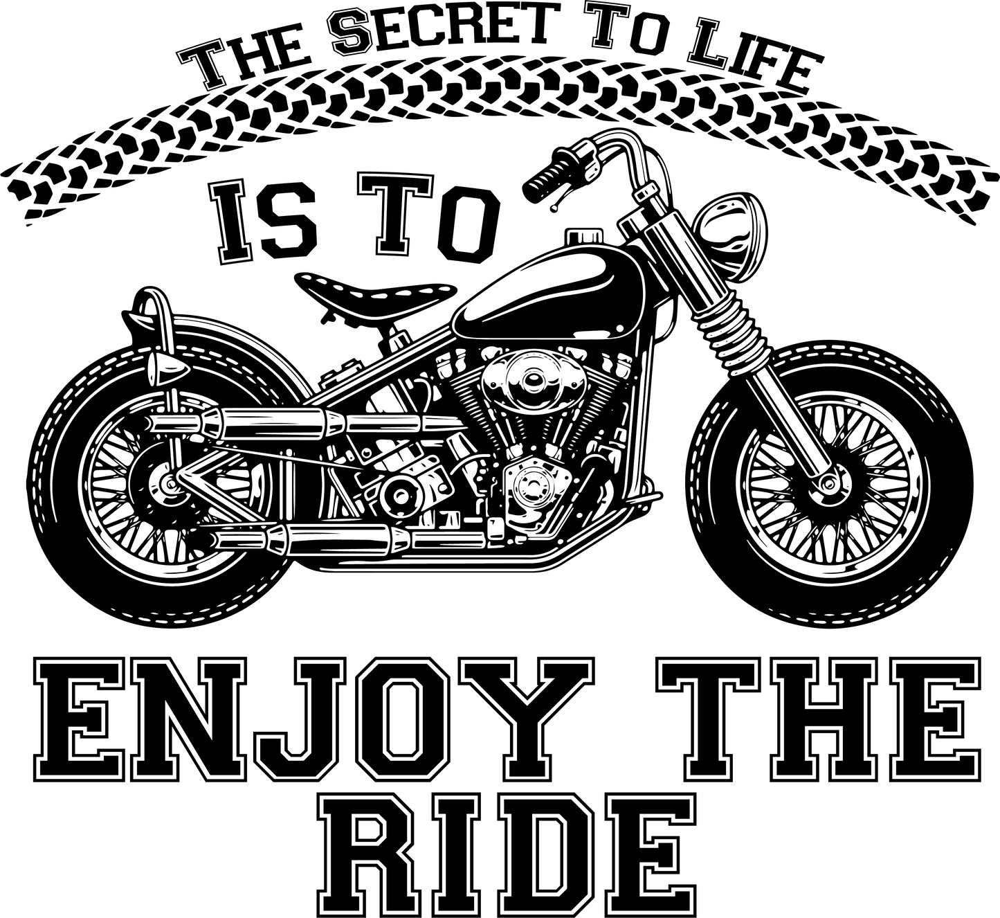 The Secret To Life T-Shirt, #ridingfree, Bikers T-Shirt, Customizable Performance Shirt