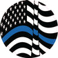 #77 Blue Line Christmas Ornament Backing Sticker - Supply for Making Custom Ornaments