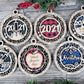 #HC6 Red Snow Christmas Ornament Backing Sticker