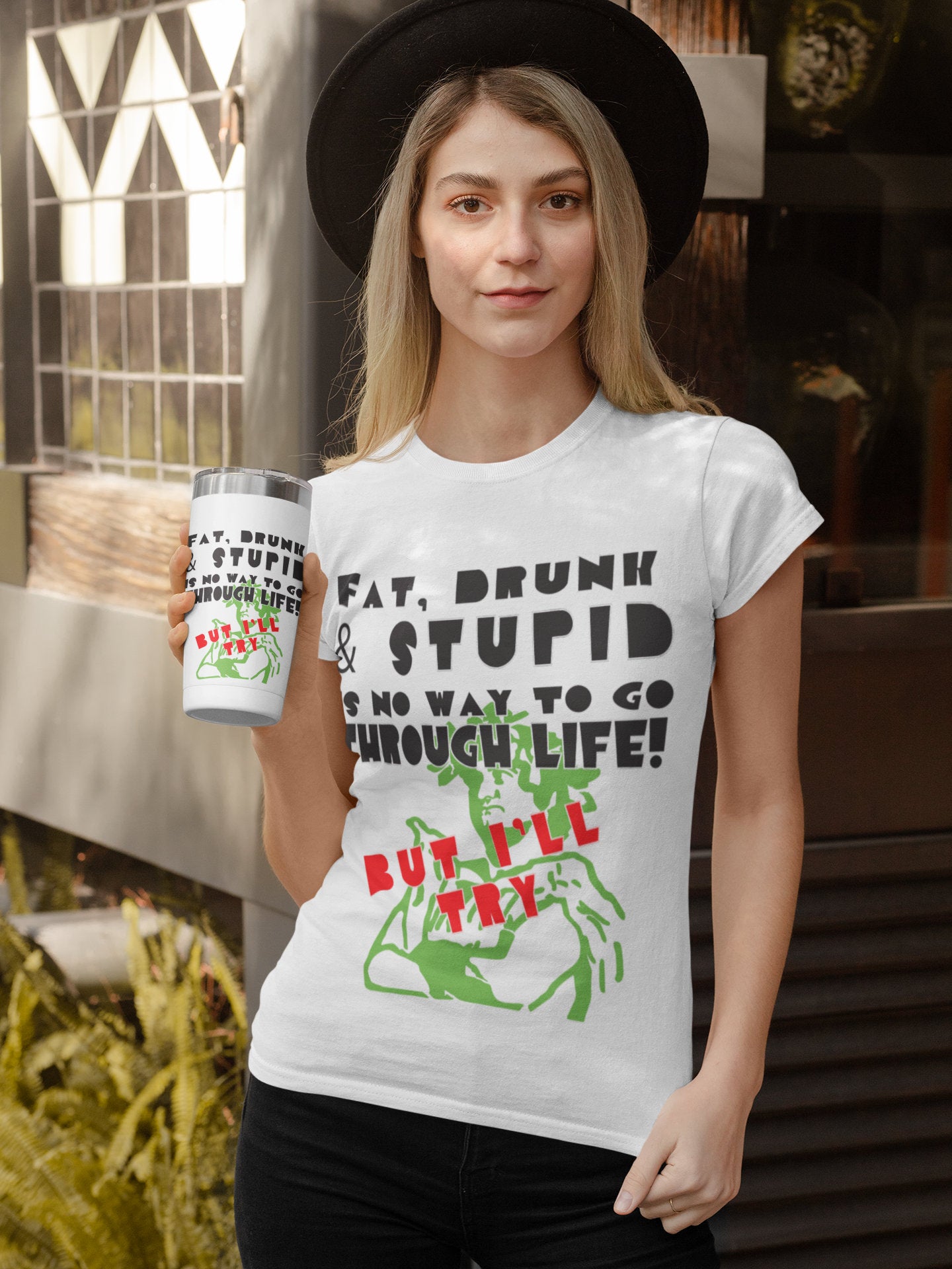Fat Drunk & Stupid Graphic T-Shirt