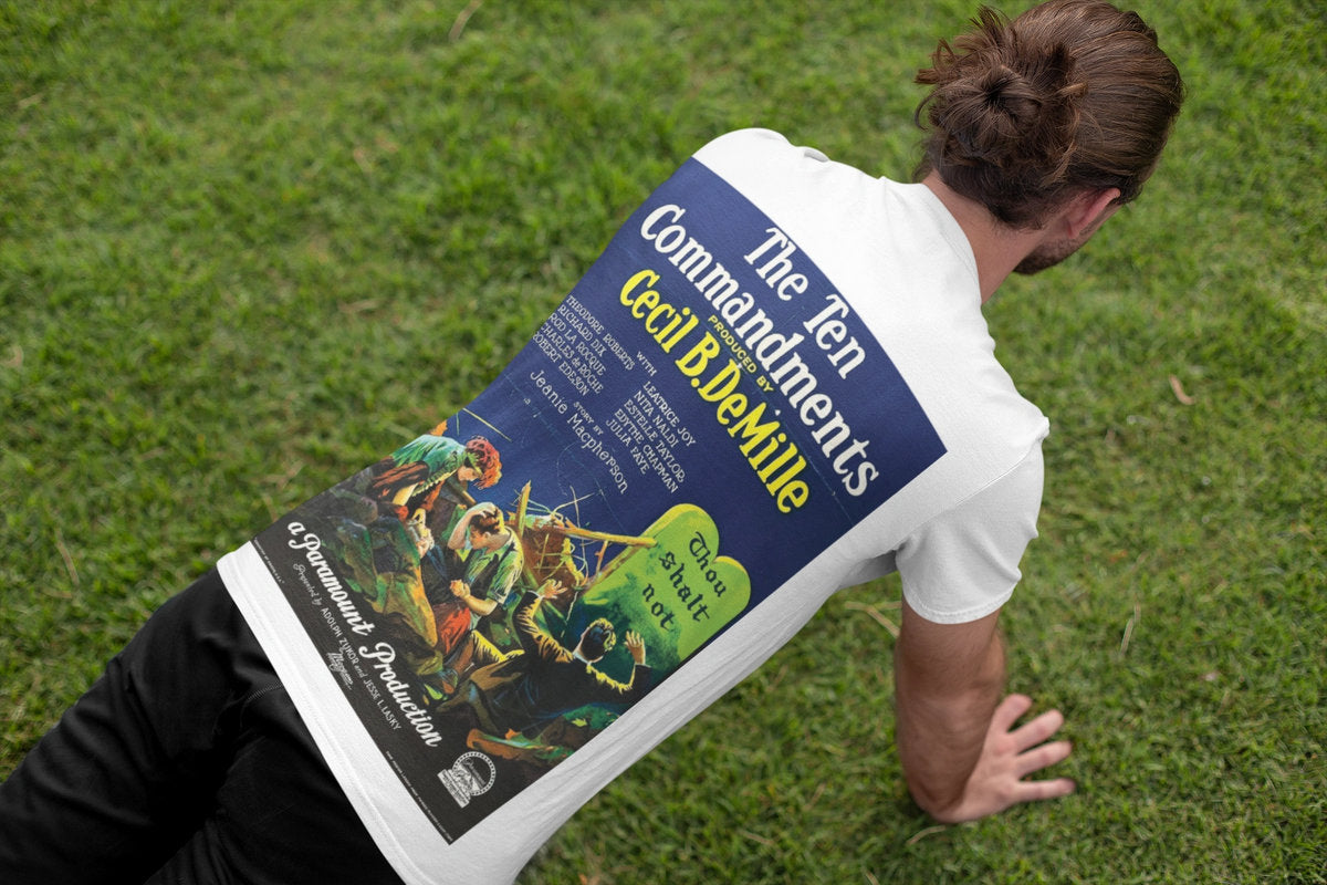 Retro T-Shirt - 10 Commandments Movie Poster - Custom Design