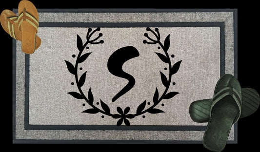 Custom Door Mat - Welcome Home - Monogram - Can be personalized and made custom - Full color printing available - Font Choice