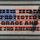 Custom Door Mat - Grace & the 2nd Amendment Door Mat, Distressed American Flag Can Be Personalized, 18x30 inch Indoor/Outdoor Mat