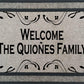 Personalized Welcome Mat with your Name, 18 x 30 inch Farmhouse Decor Custom Mat. Housewarming Wedding Gift. Can Be Custom Made