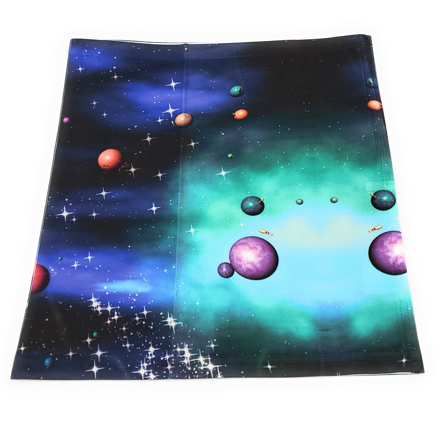 Neck Gaiter, Space Bowling Theme, Comfortable Face Cover, Breathable, Can be Personalization Optional - Full or Half Size Available