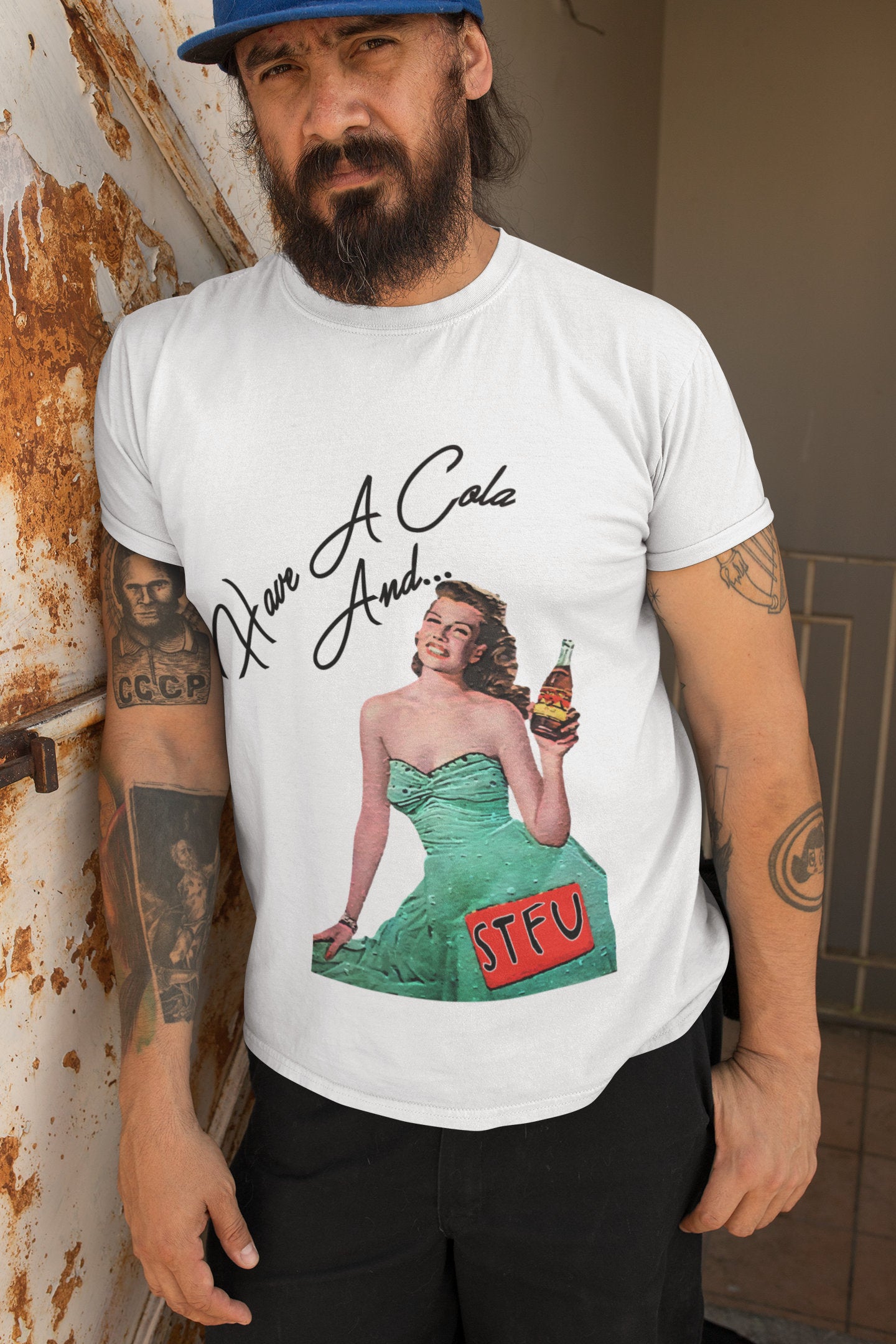 Retro Parody T-Shirt -Have A Coke And.... STFU T-Shirt - Custom Design