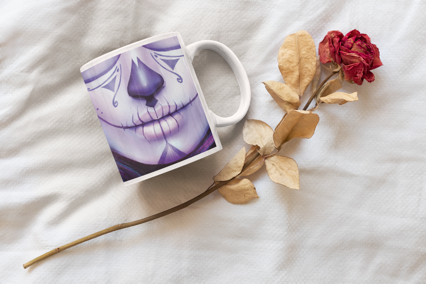 Purple Kiss Coffee Mug with Personalized Message for a Coffee Cup Lover