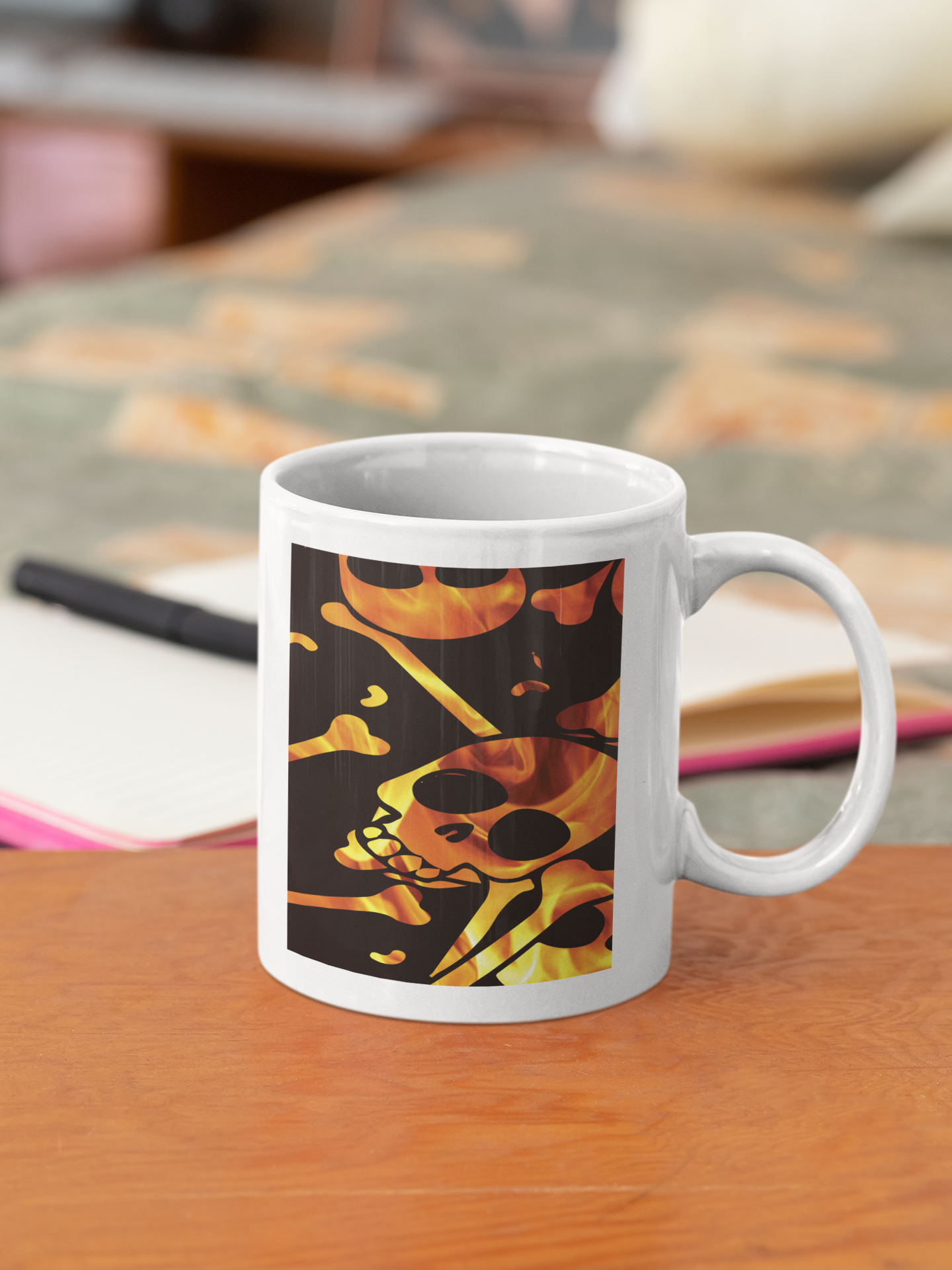 Purple Kiss Coffee Mug with Personalized Message for a Coffee Cup Lover